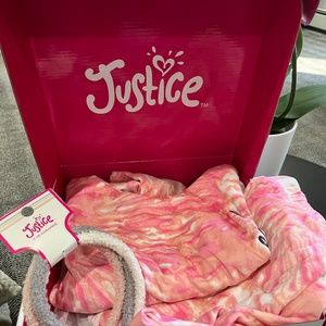 Justice girls fleece pj’s